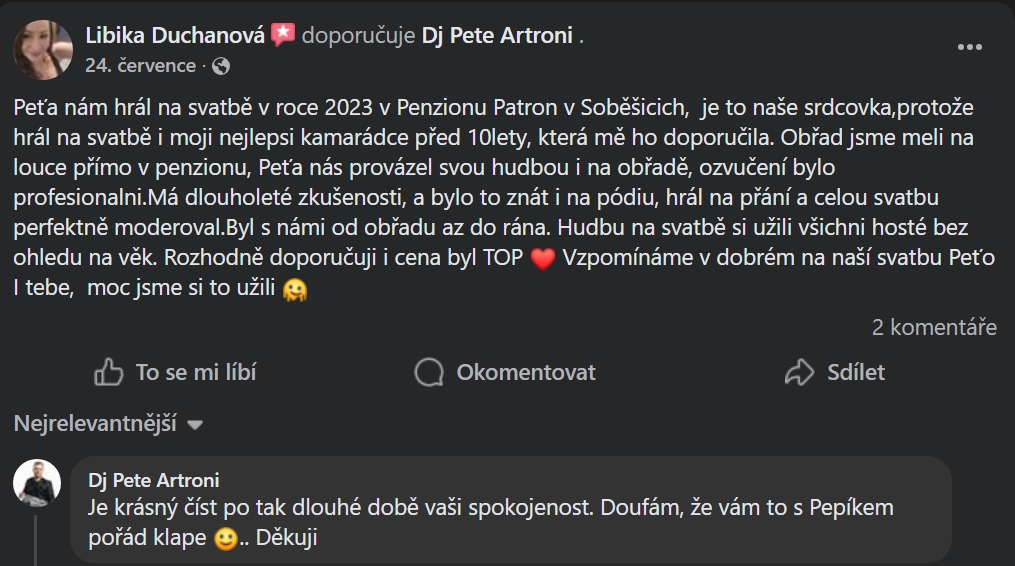 Recenze - svatba Duchanovi 7-2023